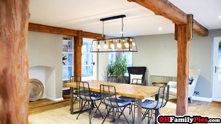 Teen shows her new dildo but sucked cock