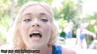 cumshot cute teen friends have foursome with hot coach