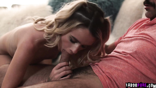 Stepdaughter getting a hard fuck from her horny stepdad