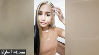 Cute Asian babe posed for her viewers