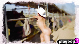 Beautiful big tits teen shows curvy body