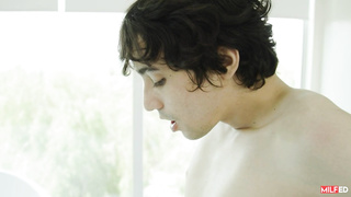 Cheating wife sneaking sex with milkman