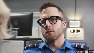 Ts flight attendant has metal up her ass