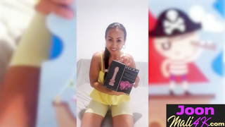 Big tits teen tries new big sex toy