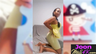 Big tits teen tries new big sex toy