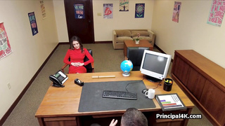 Brunette milf deep throats fat dick in lingerie