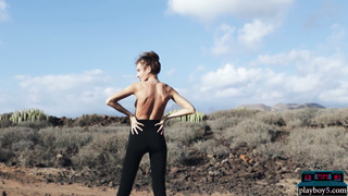 Skinny Russian Taya Vais strips naked