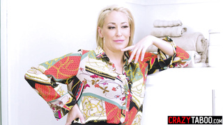 Stuck MILF used by horny big tits blonde