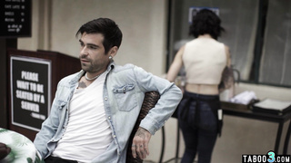 Petite naive waitress fucked in the ass