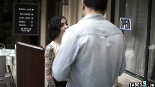 Petite naive waitress fucked in the ass