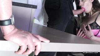 Sub busty Alice Hunter loves rougly anal