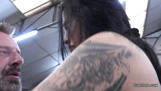 Busty sub Alicia Dark enjoys rough fuck