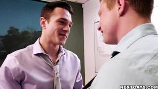 Marcos and Logan fucked hard after office hours