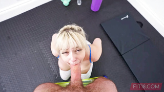 Massive Breasts Tries To Use The Gym Without Paying