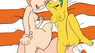 Griffins and Simpsons cheating moms