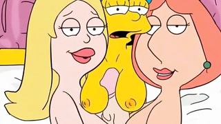Griffins and Simpsons cheating moms