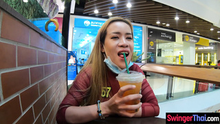 Huge boobs amateur Thai MILF girlfriend