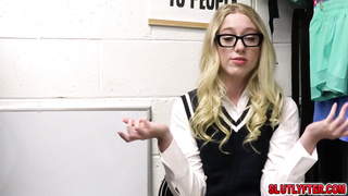 She lets Billy pound her pussy in the office