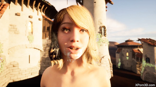 3D Porn Facial teen JOI cum on my face