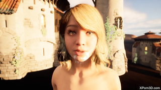 3D Porn Facial teen JOI cum on my face