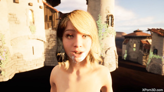 3D Porn Facial teen JOI cum on my face