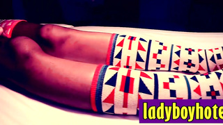 Amateur blowjob and anal with shemale