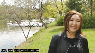 blowjob asian mature mom seduce girl on kitchen