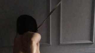 3384 SM플레이 목줄 메고 뒷치기 사까시 가축 취급 텔레 UB892