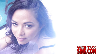 Humongous black cock on Scarlett Alexis anus