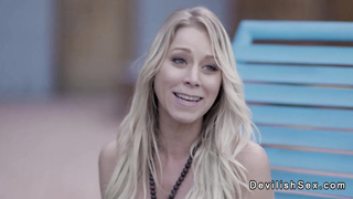 Almost married man fucks blue haired babe