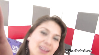 POV fucking beautiful Latina amateur on home video