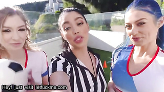 blowjob fit teens share a big cock in orgy 2