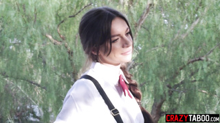 Sexy April Olsen fucks her classmate