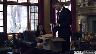 Mature stepmom finds comfort in stepson