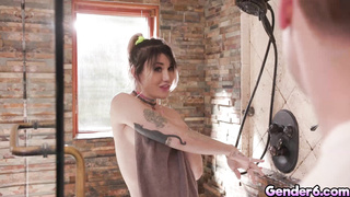 Lena Moon and Gracie Jane get their ass fuck