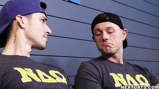 Kane gets a good taste of Ryder's huge cock