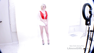 New Teen girl anxious at her first audition