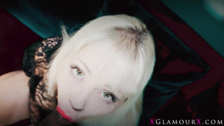 Blonde Glamour Slut Cherry English worships BBC