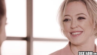 Lesbian sensual sex with busty MILF