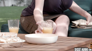 Lesbian sensual sex with busty MILF