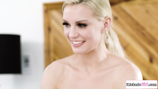 Lesbian milf having 3some with clients