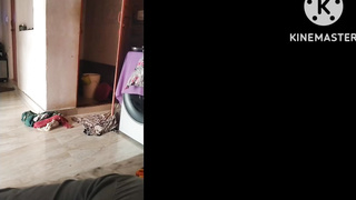 Indian mom bathing son taking video serectly
