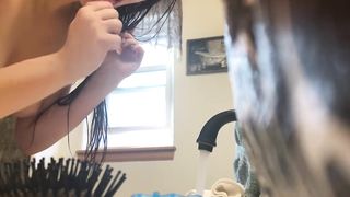 Covert Camera on School Athlete - Excellent PUFFY BUMPERS after Douche 1