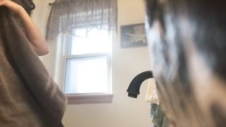 Covert Camera on School Athlete - Excellent PUFFY BUMPERS after Douche 1