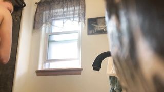 Covert Camera on School Athlete - Excellent PUFFY BUMPERS after Douche 1