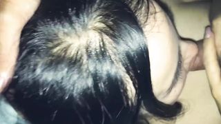 eighteen Y/o Steaming Chinese gives Fellatio in the Middle of the Night and Licks Jizz
