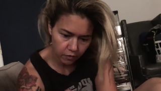 Older Trashy Chinese Foot Wank