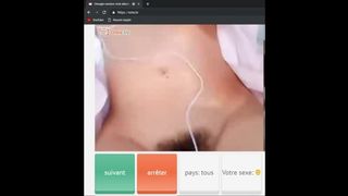 Omegle Nasty Chinese Gal with Unshaved Beaver Taunt me till i Jism
