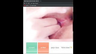 Omegle Nasty Chinese Gal with Unshaved Beaver Taunt me till i Jism