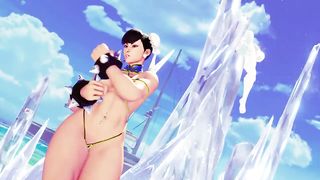 #SFVAE Chun Li (over Kolin) vs Mai (swimsuit Edition) SFVAE Mods
